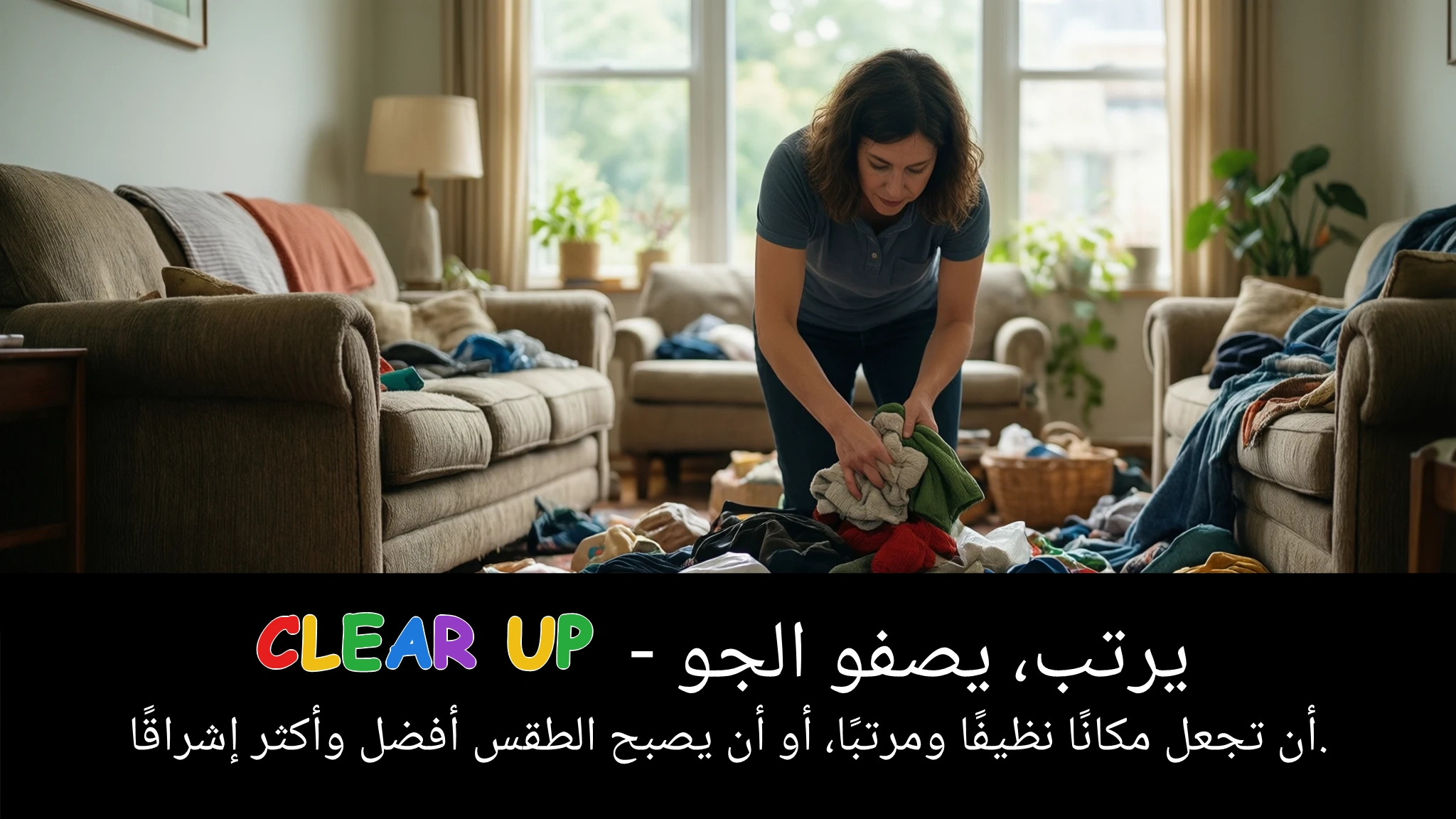 Arabic Illustration for clear up